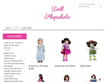Tablet Screenshot of dollshopaholic.com